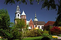 Kathedrale auf dem Wawel-Hügel in Krakau